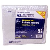USPS 5 Pack Size 0 Premium Poly Bubble Mailers