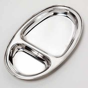 2 Section Oval Tray