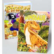 Pirates &amp; Dinosaurs Coloring/Activity Books