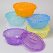 Scalloped Edge Bowl W/Cover