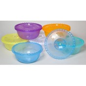 Plastic Bowl Scalloped W/Cover