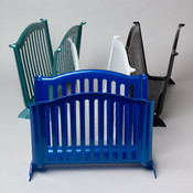 Magazine Rack in Mettalic Colors