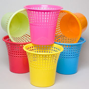 Colored Waste Baskets