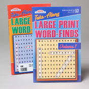 Travel Size Large Print Word Find Books