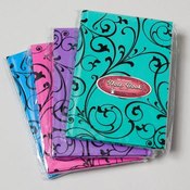 Printed Notebook 6 Assorted 5.75" x6.75"