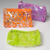 PVC Cosmetic Bag - Barrel Shaped