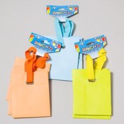 Gift Bag Solid 3 Packk Small  6 Pastel/6 Brights