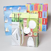Men's Printed Large Gift Bags