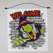 Halloween Banner  24x30 W/Rod