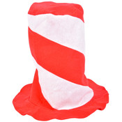 12" Christmas Swirl Stovepipe Hat