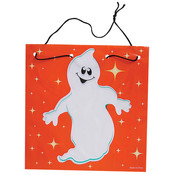 7.75" Ghost Drawstring Goody Bag