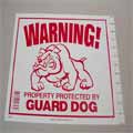 Warning Gaurd Dog Sign