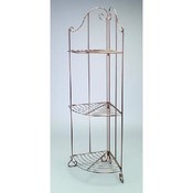 (BRONZETONE)3-TIER CORNER DECORATIV RACK