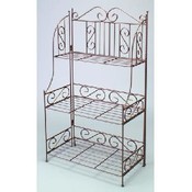 (BRONZETONE) 42"H 3-TIER DECORATIVE RACK
