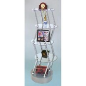 ***BLOWOUT*** (CHROME) 5-LEVEL ROUND TWISTING RACK