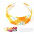 Head Wide Band W/6 Colors Checkered Pattern