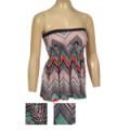 Ladies Sleeveless Retro Color Tube Top