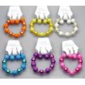 Ladies Pearl With Glitter Ball Bracelet