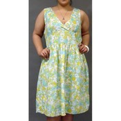Plus Size Adorable Floral A-line  Dress