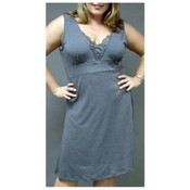 Plus Size V-Neck Lace Sleeveless Dress