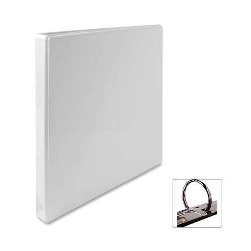 Sparco Products Standard View Binder, 1/2Capacity, 8-1/2x11, White