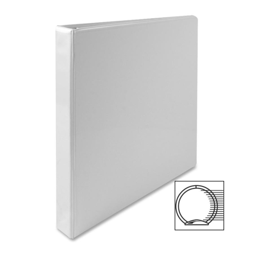 Sparco Products Standard View Binder, 1Capacity, 8-1/2x11, White