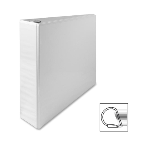 Sparco Products Slant Ring View Binder, 2Capacity, 11x8-1/2, White