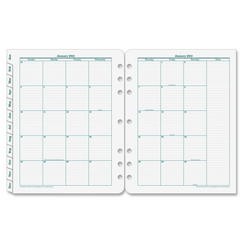 UPC 733065371548 product image for Franklin Covey 2-Page Monthly Tabs, Jan-Dec, Monarch, 8-1/2