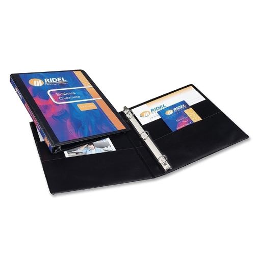 Avery Consumer Products 3-Ring View Binder, 1/2 Capacity, 11x8-1/2, Black