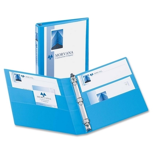 Avery Consumer Products 3-Ring View Binder, 1 Capacity, 11x8-1/2, Light Blue
