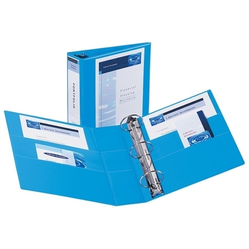 Avery Consumer Products 3-Ring View Binder, 3 Capacity, 11x8-1/2, Light Blue