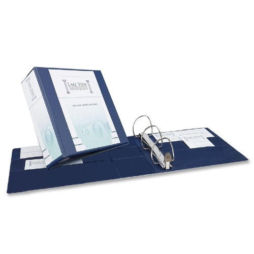Avery Consumer Products EZD Nonstick View Binder, 4 Capacity, 8-1/2x11, Navy
