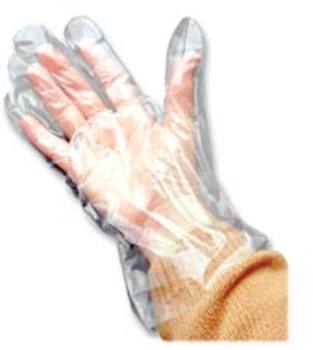 Poly Disposable Gloves,Large/Extra Large,100/PK,Clear. 100 EA/PK.