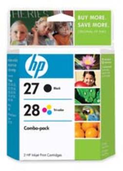 HP Ink Cartridge, 27/28 Combo Pack. 1 EA/BX.