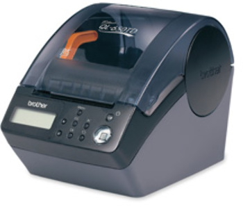 Label Printer, 300 dpi, USB, 5-7/10x7-3/5x5-9/10, Black. .