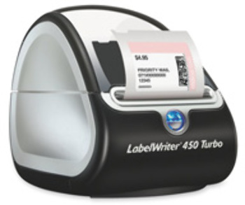 Labelwriter 450 Turbo, 71 Labels P/ Min, Black/Silver. .