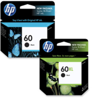 Ink Cartridge, 200 Page Yield, 60 Black. .
