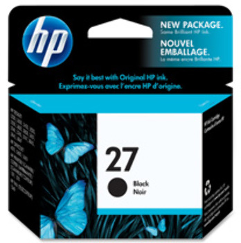 HP 27 Inkjet Cartridge, 280 Page Yield, Black. 1 EA/BX.