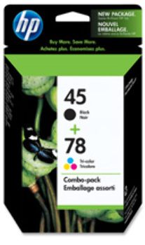 Ink Cartridge, 45/78 Combo Pack. 2 EA/PK.