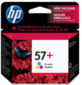 HP 57 Ink Cartridge, 400 Page Yield, Plus Tri-Colour. .
