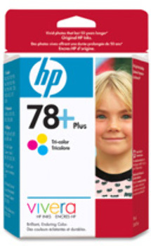 HP 78 Ink Cartridge, 450 Page Yield, Tri-Colour. .