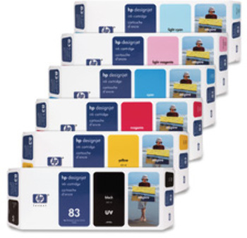HP 83 UV Ink Cartridge,For Designjet 5000/5000PS,Black. .