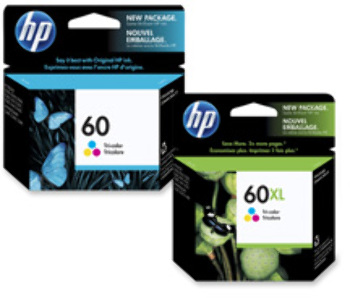 HP Ink Cartridge, 440 Page Yield, 60 XL Tri-Colour. .