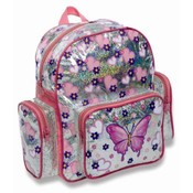 save on Glitter butterfly multipocket design(Case of 24)
