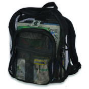 Mesh Backpack, Double Compartment Design, Front Zi