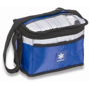 6 Pack Collapsible Cooler- Silver Quilted Design