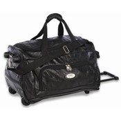 20" Patch Leather Wheel Duffle - Telescopic Handle