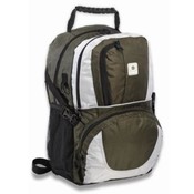 Jacquard Nylon Double Compartment Backpack w/ Delu