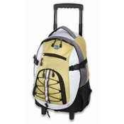 Bungee Design Jacquard Nylon Backpack on Wheels