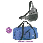 Convertible Sling Shoulder / Travel Bag w/ Front Z